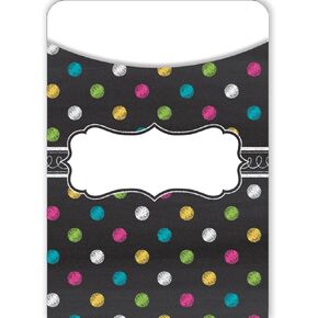 Teacher Created Resources Chalkboard Brights Library Pockets (5657) 3 1/2" x 5"