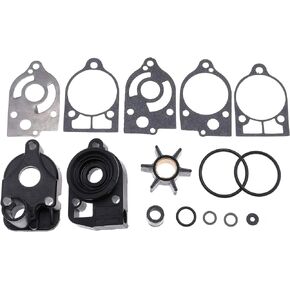 Fudoray 46-77177A3 Water Pump Impeller Repair Kit for Mercury Mariner Quicksilver 30 35 40 45 50 60 65 70 HP 2 Stroke Outboard Replace for Sierra 18-3324
