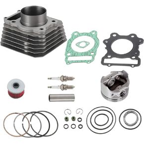 Endxedo TRX300 TRX 300 Cylinder Piston Gasket Top End Rebuild Kit Compatible with 1988-2000 Honda TRX 300 Fourtrax FW 4x4 2x4 for 12100-HC4-000