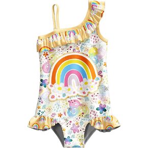 LQSZ One Piece Girls' Swimsuit Bathing Suits Summer Swimwear Age 2-12
