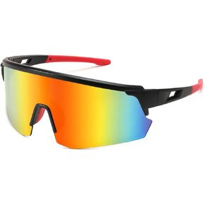 FEISEDY Cycling Sunglasses for Men Women, Sports Glasses for Youth Running Baseball Shades UV400 Protection B0108