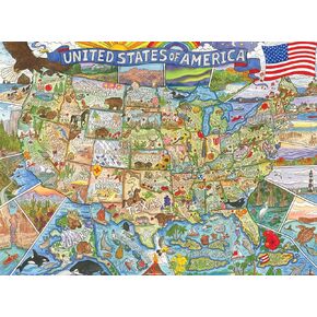 Buffalo Games - Adventure Destinations - Colorful Country - 1000 Piece Jigsaw Puzzle for Adults Challenging Puzzle Perfect for Game Nights - Finished Size 26.75 x 19.75