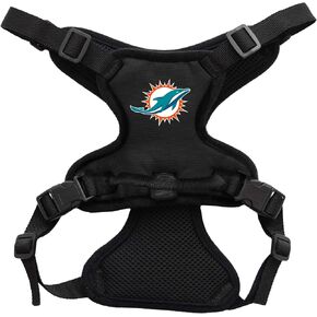 Littlearth Unisex-Adult NFL Miami Dolphins Front Clip Pet Harness, Team Color, X-Large