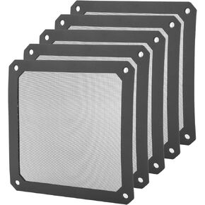 Tbest 120Mm Fan Dust Filter 140Mm Nylon Desktop Computer Vent Cover Magnetic Grill Shacy Pc Cooler Fan Filter PVC Magnetic Computer Mesh Frame Dust Filter Dustproof Computer Case Cover