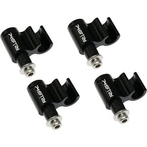 ZYAMY 4pcs Bicycle Hydraulic Brake Cable Housing Guide Bicycle Cable Guide 0.39 x 0.73 x 0.73 Inch Hose Wire Clips Clamps Cable Grip, Black