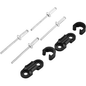 VGEBY 2Pcs Bike Cable Clip, Aluminium Alloy Bike Cable Guides Hook Bike Brake Shift Cable Base Buckle Clip Accessory Cable Guide Cable Guide