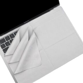 KEANBOLL 3 Pack Microfiber Liner Cleaning Cloth 13" with Screen Keyboard Imprint Protection Compatible with MacBook Pro 13" / MacBook Pro 14" / MacBook Air 13" / MacBook Air 13.6" -Grey
