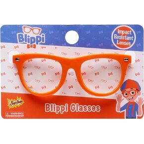 Sun-Staches Official Blippi Kids Glasses | Costume Accessory | Iconic Blippi Frames | One Size Fits Most Kids