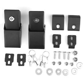 KIMISS Hood Latch Lock Catch, Hood Latch for Jeep Wrangler JK 2007-2017, Anti-Theft Car Engine Hood Latch Locking Latches Kit with Keys, Bolts
