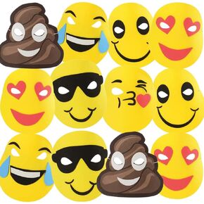 أقنعة إسفنجية من ArtCreativity للأطفال، مجموعة مكونة من 12 قطعة، تصميمات متنوعة نابضة بالحياة، لوازم وهدايا لحفلات أعياد الميلاد، مكافآت للمعلمين وحوافز للفصول الدراسية in Kuwait