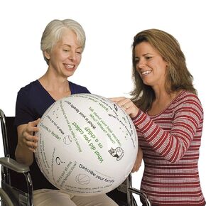 S&S Worldwide-mp-16727 Toss 'n Talk-About Getting Acquainted Ball, 24in