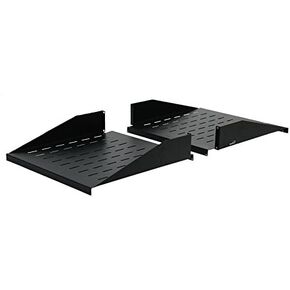 Navepoint 19 Inch Center Weight Relay Rack Mount Data Networking Shelf Steel 2U 38 Inch Depth Deep