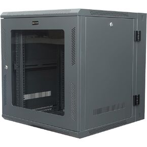 Networx 6U Wall Mount Server Cabinet - 18 Inch Depth, Acrylic Door, Flat Packed