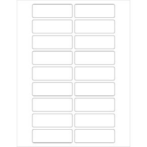 Tape Logic Rectangular Laser Labels 3"x1" White (1800-pk) Self-Adhesive All Purpose Blank Sticker Label 18 per Sheet Printable Office & Personal Supplies for Address, Shipping & Mailing