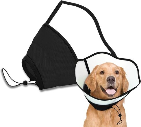 Yeslitop Soft Dog Cone Collar - E Collar for Dogs After Surgery - Dog Cones for Small, Medium, and Large Dogs -Breathable,Stop Licking, Helps Healing (L (Neck:15"-18.5")) in Saudi Arabia