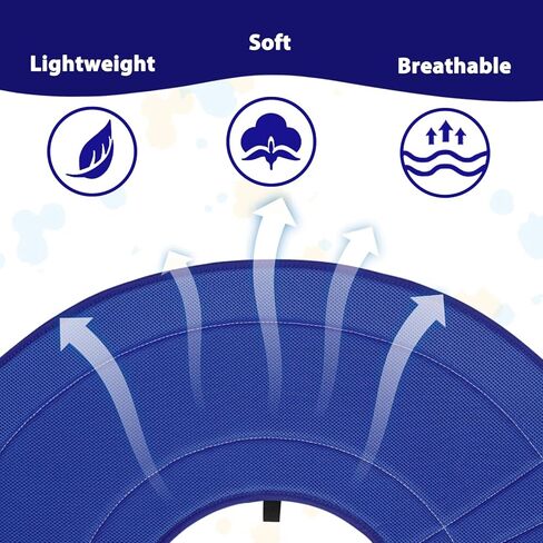 طوق مخروطي للكلاب من باركليس، بديل مخروطي للكلاب قابل للتنفس للتعافي بعد الجراحة، طوق تعافي ناعم لإيقاف اللعق والخدش، مخروط شبكي بديل للعار للكلاب الكبيرة جدًا in Kuwait