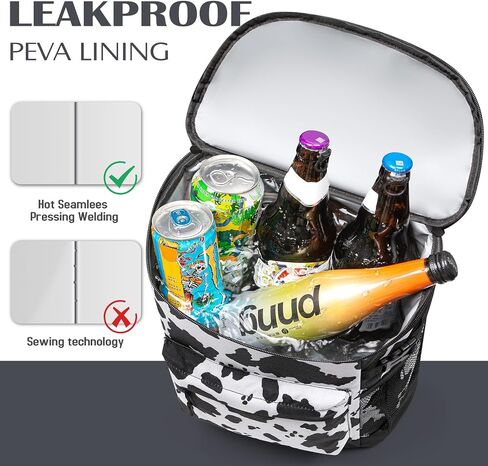 Tuwubi Backpack Cooler 30/37 Cans,Leakproof Cooler Bag with Bottle Opener,Soft Sided Waterproof Beach Cooler Backpack/Lunch Backpack for Travel,Camping,Work,Picnic in Saudi Arabia