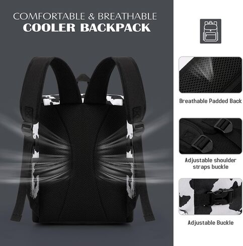 Tuwubi Backpack Cooler 30/37 Cans,Leakproof Cooler Bag with Bottle Opener,Soft Sided Waterproof Beach Cooler Backpack/Lunch Backpack for Travel,Camping,Work,Picnic in Saudi Arabia