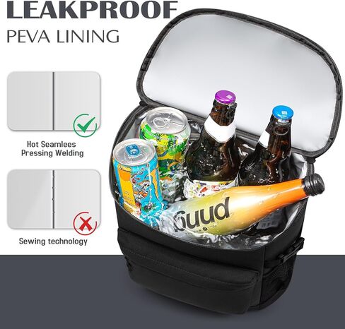 Tuwubi حقيبة ظهر تبريد 30/37 علبة، حقيبة تبريد مضادة للتسرب مع فتاحة زجاجات، حقيبة ظهر ناعمة مقاومة للماء للشاطئ/حقيبة ظهر للغداء للسفر والتخييم والعمل والنزهة in Kuwait