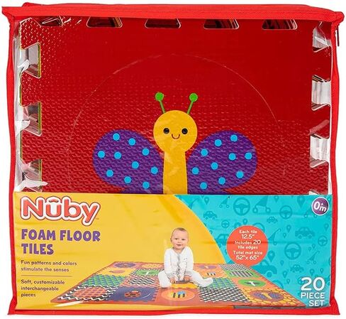 Nuby Foam Floor Tiles, 20 Piece in Saudi Arabia