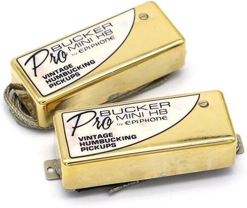 مجموعة واحدة من جيتار بروبوكر ألنيكو الصغير لاقط هامبوكر لاقط الجسر والرقبة لجيتار EPI الكهربائي باللون الذهبي in Kuwait