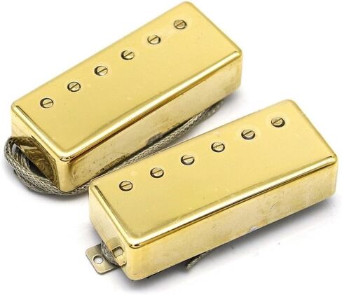 مجموعة واحدة من جيتار بروبوكر ألنيكو الصغير لاقط هامبوكر لاقط الجسر والرقبة لجيتار EPI الكهربائي باللون الذهبي in Kuwait