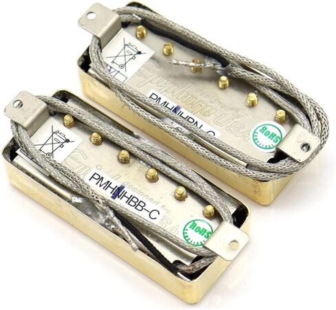 مجموعة واحدة من جيتار بروبوكر ألنيكو الصغير لاقط هامبوكر لاقط الجسر والرقبة لجيتار EPI الكهربائي باللون الذهبي in Kuwait