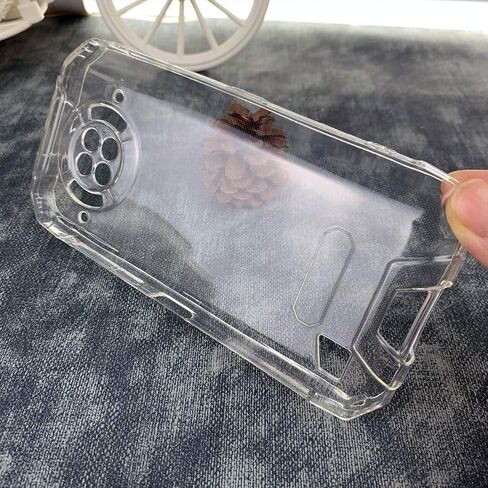 حافظة Ytaland لهاتف DOOGEE S96 Pro، مع 2 × واقي شاشة من الزجاج المقوى. (3 في 1) غطاء هاتف واقٍ من السيليكون الناعم المقاوم للصدمات مصنوع من مادة TPU الشفافة in Kuwait