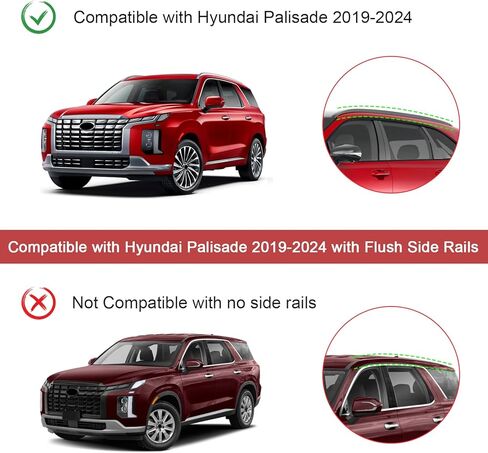KINGGERI 220 رطل قضبان متقاطعة لسقف السقف تناسب Hyundai Palisade 2019 2020 2021 2022 2023 2024 SE SEL XRT الخط المحدود، شديدة التحمل مضادة للسرقة وقضبان ألومنيوم قابلة للقفل وحقيبة حمل البضائع in Kuwait