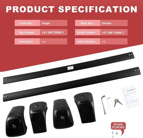 KINGGERI 220 رطل قضبان متقاطعة لسقف السقف تناسب Hyundai Palisade 2019 2020 2021 2022 2023 2024 SE SEL XRT الخط المحدود، شديدة التحمل مضادة للسرقة وقضبان ألومنيوم قابلة للقفل وحقيبة حمل البضائع in Kuwait