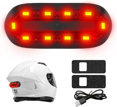 JAGASOL Bike Helmet LED Tail Light, Motorcycle Helmet LED Tail Light, Night Riding Safety Warning Light, Rechargeable Battery & IPX6 Waterproof in Saudi Arabia
