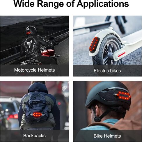 JAGASOL Bike Helmet LED Tail Light, Motorcycle Helmet LED Tail Light, Night Riding Safety Warning Light, Rechargeable Battery & IPX6 Waterproof in Saudi Arabia