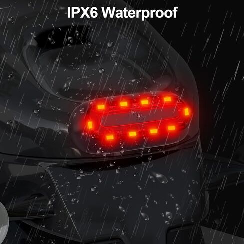 JAGASOL Bike Helmet LED Tail Light, Motorcycle Helmet LED Tail Light, Night Riding Safety Warning Light, Rechargeable Battery & IPX6 Waterproof in Saudi Arabia
