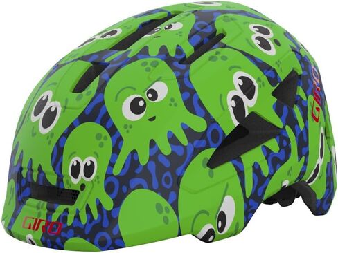 Giro Scamp II Cycling Helmet - Youth Matte Midnight/Bright Green Inke Small in Saudi Arabia