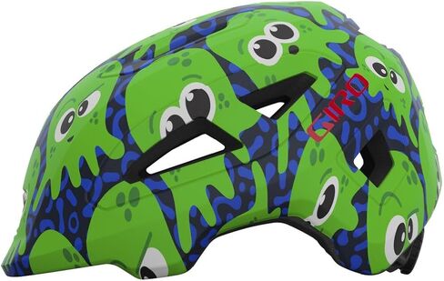 Giro Scamp II Cycling Helmet - Youth Matte Midnight/Bright Green Inke Small in Saudi Arabia