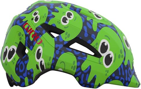 Giro Scamp II Cycling Helmet - Youth Matte Midnight/Bright Green Inke Small in Saudi Arabia