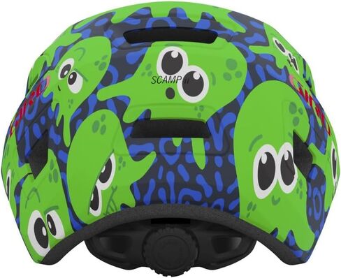 Giro Scamp II Cycling Helmet - Youth Matte Midnight/Bright Green Inke Small in Saudi Arabia