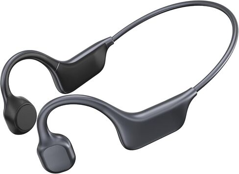 Panadia Bone Conduction Headphones, Open Ear Bluetooth Headphones with Built-in Mic, IPX7 Waterproof Wireless Sport Headset for Gym Running Workout (Dark Blue) in Saudi Arabia