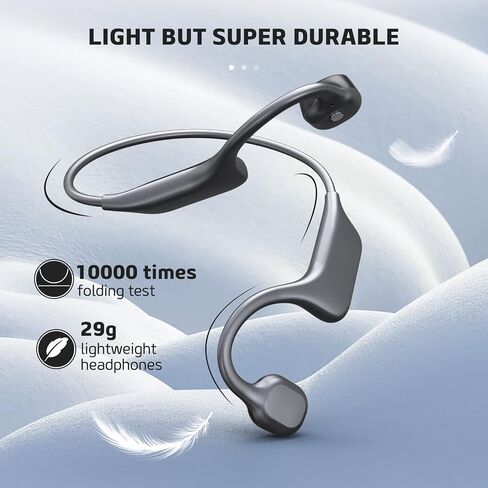 Panadia Bone Conduction Headphones, Open Ear Bluetooth Headphones with Built-in Mic, IPX7 Waterproof Wireless Sport Headset for Gym Running Workout (Dark Blue) in Saudi Arabia