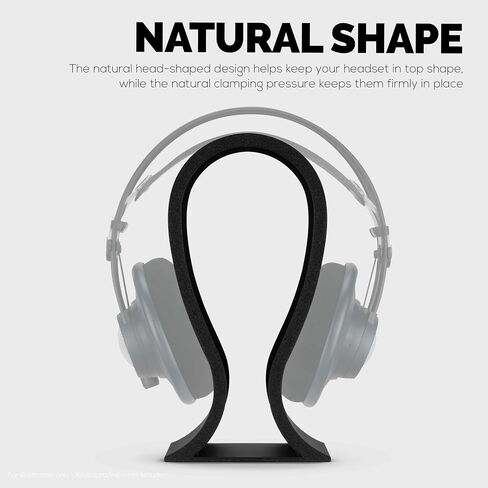 BRAINWAVZ The BMEGA Headphone Stand - Suitable for All Headsets (Black) in Saudi Arabia