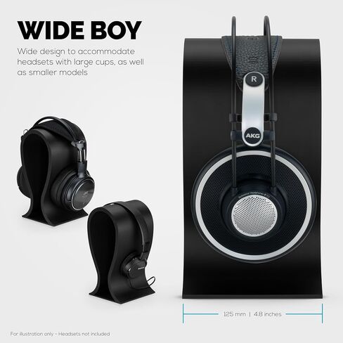 BRAINWAVZ The BMEGA Headphone Stand - Suitable for All Headsets (Black) in Saudi Arabia