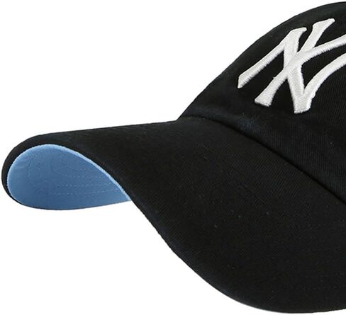 '47 New York Yankees Ballpark Clean Up Dad Hat Baseball Cap - Black/Blue Bottom, One Size in Saudi Arabia