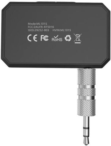 محول YMOO بلوتوث 5.2 Aux للسيارة، مقبس 3.5 ملم مستقبل صوت لاسلكي مع ميكروفون، يدعم إيقاظ Siri/Google الأوامر الصوتية، اتصال مزدوج، للسيارة/مكبر الصوت/الموسيقى الخارجية/ستيريو المنزل in Kuwait