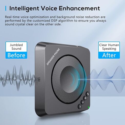 AIRHUG USB Speakerphone,Conference Speaker with Microphone, Suitable for 6 People,USB Plug & Play in Kuwait