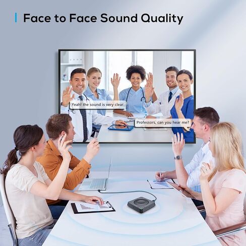 AIRHUG USB Speakerphone,Conference Speaker with Microphone, Suitable for 6 People,USB Plug & Play in Kuwait