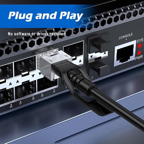 YunvoFib 10G SFP+ إلى SFP+ كابل الألياف الضوئية النشط يتم توصيله مباشرة بالنحاس مع كابل ألياف متعدد الأوضاع لـ Cisco وMikroTik وUbiquiti...إلخ التبديل (DAC 0.5 متر) in Saudi Arabia