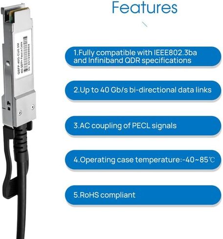 كابل Twinax 3M 25G SFP+ DAC، كابل سلبي نحاسي متصل مباشرة، لـ Cisco SFP-H10GB-CU3M، Ubiquiti، D-Link، Juniper، Mellanox، Mikrotik، Netgear، Supermicro in Kuwait