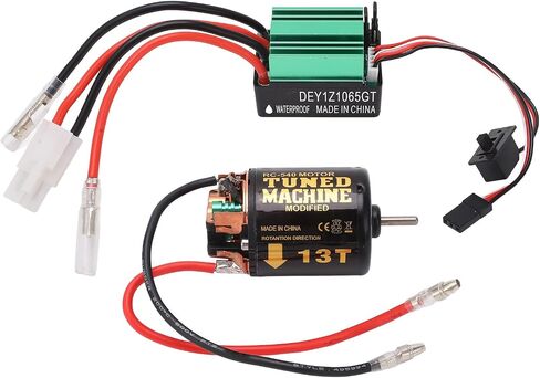 Brushed Motor ESC Combo, 540 Brushed Motor with 65A Brushed ESC for Axial for Scx10 90046 RC Car Motor in Saudi Arabia