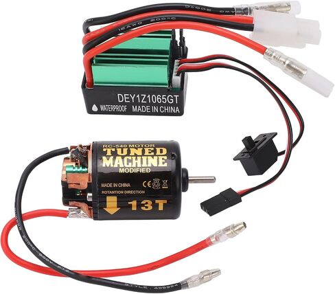 Brushed Motor ESC Combo, 540 Brushed Motor with 65A Brushed ESC for Axial for Scx10 90046 RC Car Motor in Saudi Arabia