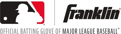 قفازات البيسبول Franklin Sports MLB - قفازات الضرب الكلاسيكية الاحترافية للبيسبول + الكرة اللينة - أزواج قفازات الضرب للرجال البالغين - ملكي/لؤلؤي in Saudi Arabia